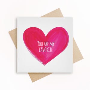 Du bist mein Liebling, Freundschafts- und Liebeskarte, BFF Grußkarte, lustiges Valentine, für Freund, für Mann, Liebeskarte