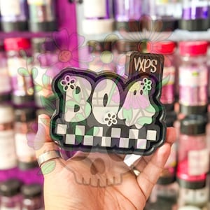 Boo Checkered Semi Exclusive Freshie Mold