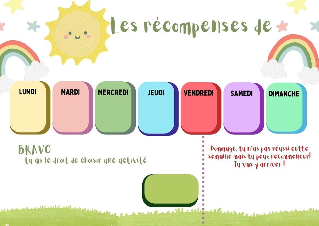 Child Reward Chart - Etsy