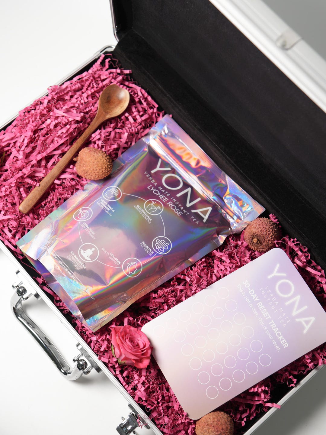 YONA Wellness Tea Blend | Daily Wellness Drink | Gut Health Focus Appetite Support | Feminine Self Care Supplement Yerba Mate Instant Tea