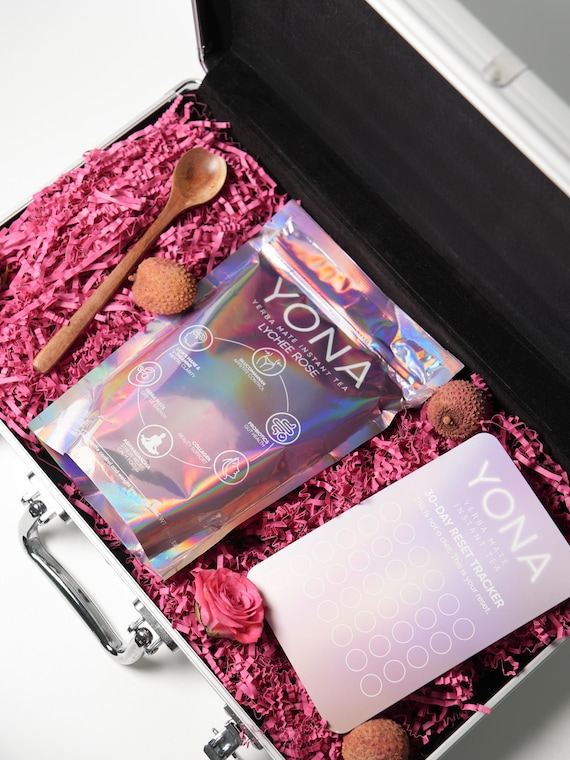 YONA Wellness Tea Blend | Daily Wellness Drink | Gut Health Focus Appetite Support | Feminine Self Care Supplement Yerba Mate Instant Tea