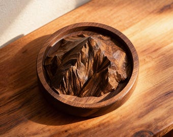 Hölzerner Berg-Diffusor-Block - Naturholz-Aromatherapie-Dekor, Halter für ätherische Öle, rustikale Schreibtischverzierung