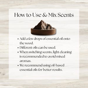 Wood Mountain Diffuser - Massivholz Aroma Diffuser Block, Natürlicher Duftölhalter, Alpine Spitze Wohnkultur Geschenk Bild 13