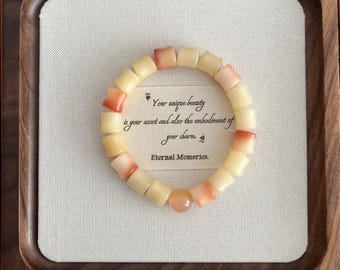 Pulsera de bambú con semillas de Bodhi: Mala budista hecho a mano, joyería de meditación y protección, regalo espiritual unisex