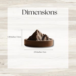 Wood Mountain Diffuser - Massivholz Aroma Diffuser Block, Natürlicher Duftölhalter, Alpine Spitze Wohnkultur Geschenk Bild 8