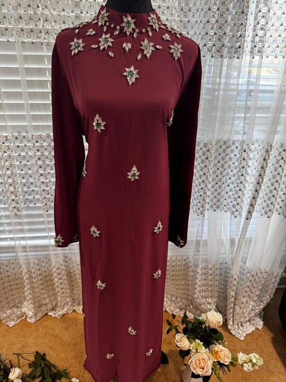 turkish dress design ndigo Blue Hijab Turkish Dress 29712IM