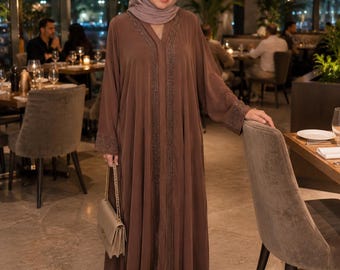 Chiffon Abaya with Detail