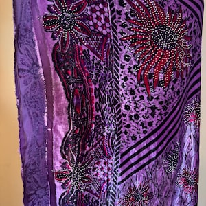 Purple Afghan Traditional Scerf