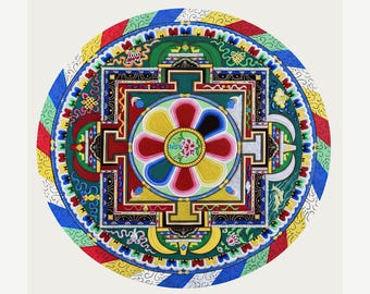 Mandala of Wisdom – Contemporary Buddhist Inspired Mandala