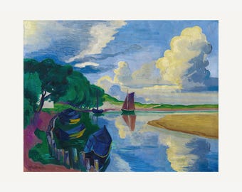 Max Pechstein – Autumn Clouds (1927) | Expressionist Landscape Fine Art Print