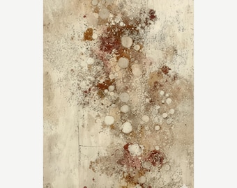Silent Traces – Wabi Sabi Abstract Texture Art | Organic Zen Wall Print