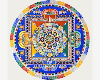 Mandala of Healing – Medicine Buddha Sand Mandala Art