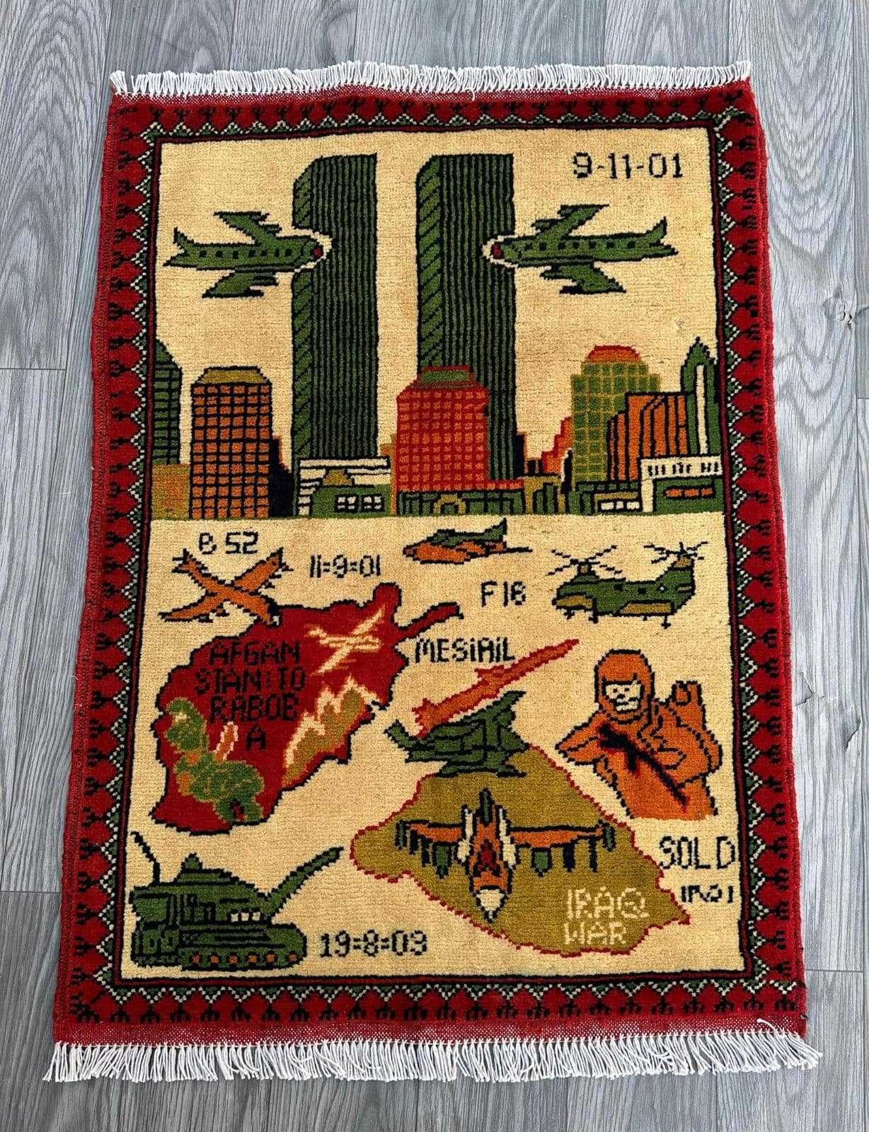 Afghan War Rug - Etsy