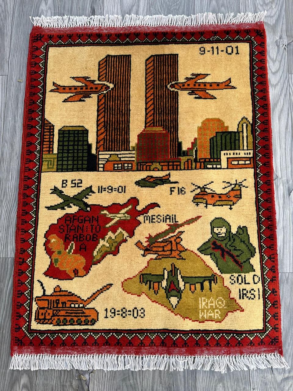 Afghan War Rug - Etsy