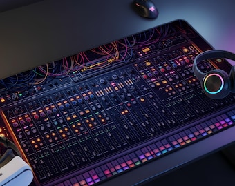 DJ Mixer Desk Mat, %100 Neoprene Extended Mouse Pad, (12x18, 12x22, 16x32 inch )