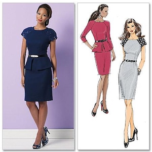 Butterick 5520 Sewing Pattern Women Dress Pattern UNCUT Factory Folded Size 16 - 22 Plus Size Pattern Women Vintage Dress Pattern Retro