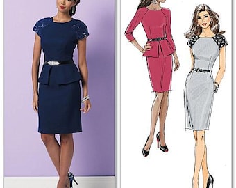 Butterick 5520 Sewing Pattern Women Dress Pattern UNCUT Factory Folded Size 16 - 22 Plus Size Pattern Women Vintage Dress Pattern Retro