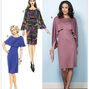 Butterick 6479 Sewing Pattern Women Dress Pattern UNCUT Factory Folded Size 14 - 22 Plus Size Knit Dress Pattern Butterick Pattern