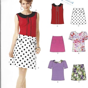 New Look 6193 Schnittmuster Damen Oberteil Schnittmuster Rock UNCUT Größe 38 Vintage Schnittmuster NewLook Pattern