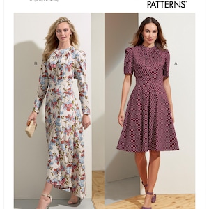 Vogue 1862 Sewing Pattern Women Dress Pattern UNCUT Factory Folded Size 16 - 24 Plus Size Pattern Fit and Flare Dress Vogue Pattern