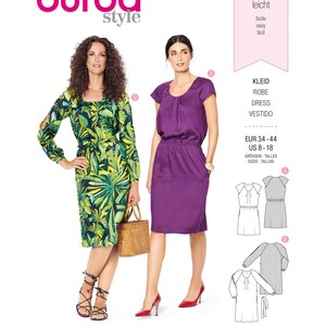 Burda 6222 Sewing Pattern Women Dress Pattern UNCUT Size 8 - 18 Factory Folded Easy Sewing Project