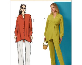Butterick 6932 Sewing Pattern Women Blouse Pattern Pants Pattern UNCUT Size 8 - 16 Factory Folded Wrap Blouse Loose Fit Butterick Pattern