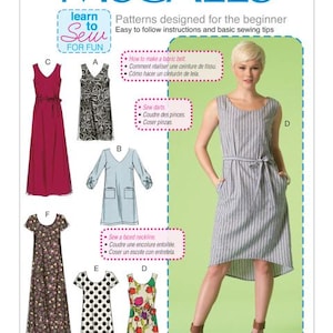 McCalls 7120 Sewing Pattern Women Dress Pattern UNCUT Factory Folded Size 4-14 Loose Dress Long Dress McCalls Pattern
