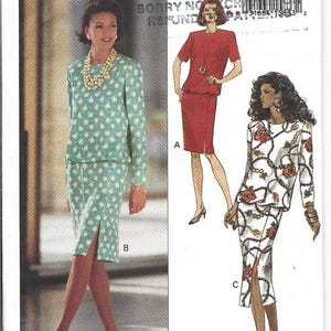 Butterick 6694 Sewing Pattern Women Dress UNCUT Factory Folded Size 6 - 10 Vintage Sewing Pattern 90&#39;s Sewing Pattern Retro