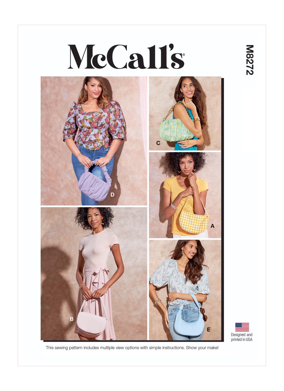 Mccalls 8272 Sewing Pattern Purse Pattern UNCUT Factory Folded Bag ...