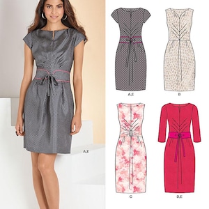New Look 6067 Sewing Pattern Women Dress Pattern UNCUT Factory Folded Size 6 - 16 Retro Dress Pattern Vintage Pattern