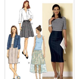 Butterick 6326 Sewing Pattern Size 8 - 16 UNCUT Women Skirt Pattern Easy Sewing Project Butterick Pattern Women Sewing