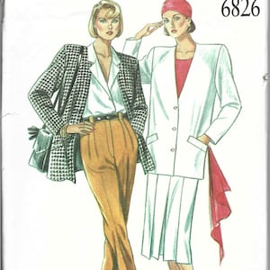 New Look 6826 Sewing Pattern Women Jacket Pattern Pants Pattern UNCUT Size 8 - 18 Skirt Pattern Vintage Pattern 1980's Sewing Pattern Retro