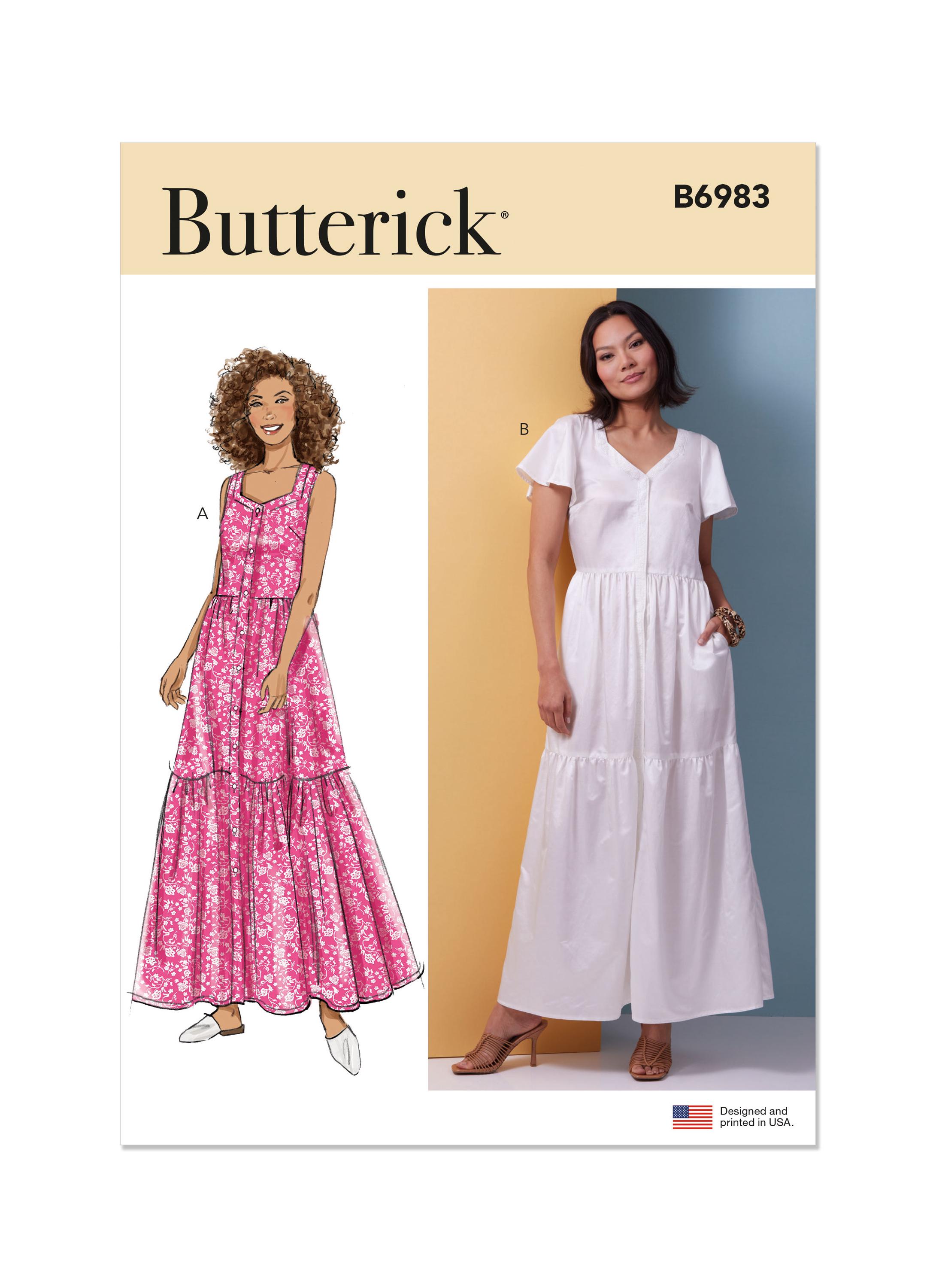 Butterick 6983 Sewing Pattern Women Dress Pattern UNCUT Factory