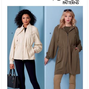 Vogue 1840 Sewing Pattern Womens Jacket Pattern UNCUT Size 8 - 26 Plus Size Pattern Plus Size Jacket Anorak Vogue Pattern Couture Sewing