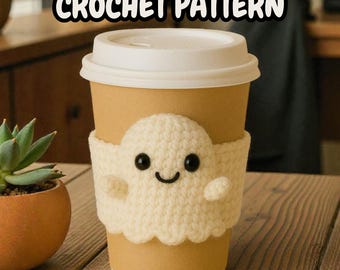 Easy Crochet Coffee Cup Cozy Pattern | Coffee Mug Sleeve Beginner Friendly