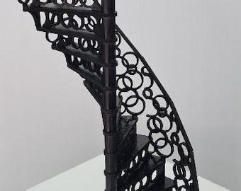 Spiral Stairs 1;12 scale digital download DXF , STL , STEP files