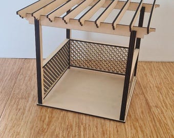PERGOLA 1:12 scale model.Digital download only. DXF files and STEP files