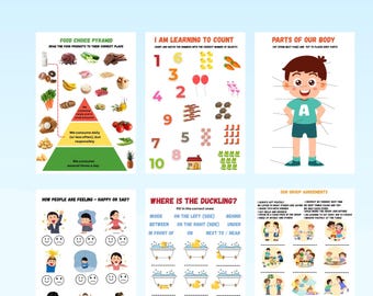 Fun English Worksheets for Kids (Ages 4–5) | Printable Learning Activities | Early Years Education