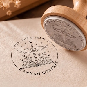 Personalized Book Stamp | Back to School Gift | Custom Library Stamp | Teacher Stamp | Book Lover Gift