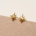 Tiny Starburst Stud Earrings in Sterling Silver,Gold Star Earrings,Minimalist Earrings,Sterling Silver Jewelry,Gift for Her (E0061) product logo