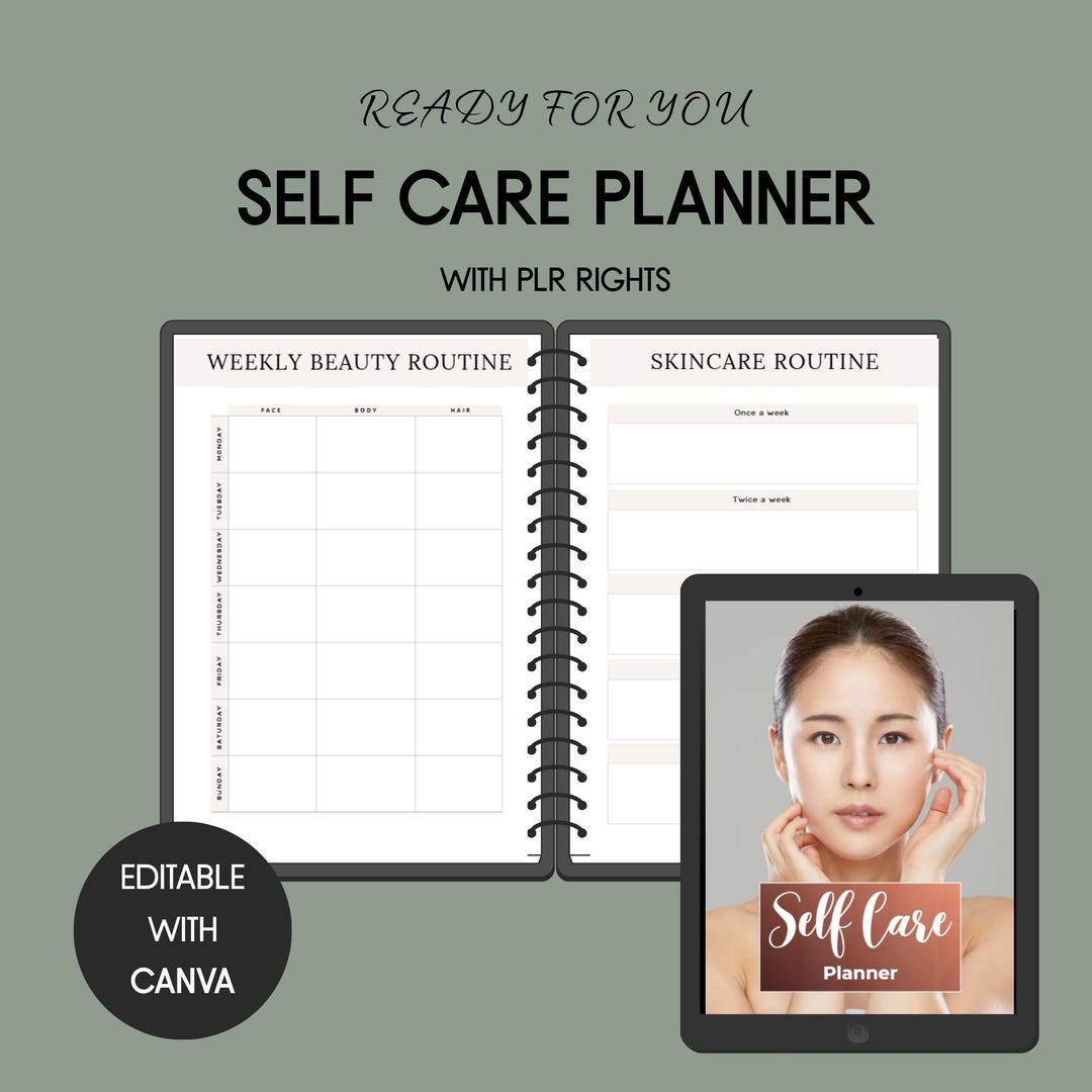 Self Care Planner | Canva Template + Printable PDF | Mindfulness ...