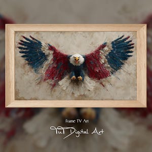 4th of July Frame TV Art: Independence Day, Eagle, Patriotic Home Decor, Oil Painting, Samsung Frame TV Art (Digital Download) TV009