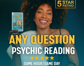 Any Question Psychic Reading - Fast Psychic Reading, Accurate Medium Reading, Love Tarot Reading, Tarot Guidance, Psychic Insights, 1 Hour