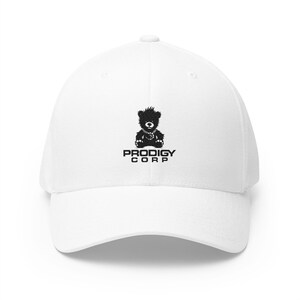 Embroidered Alien Earth Prodigy Cap, Flexfit Baseball Hat for Gamers & Sci-Fi Fans - Geek Streetwear Accessory, Futuristic Design, Black