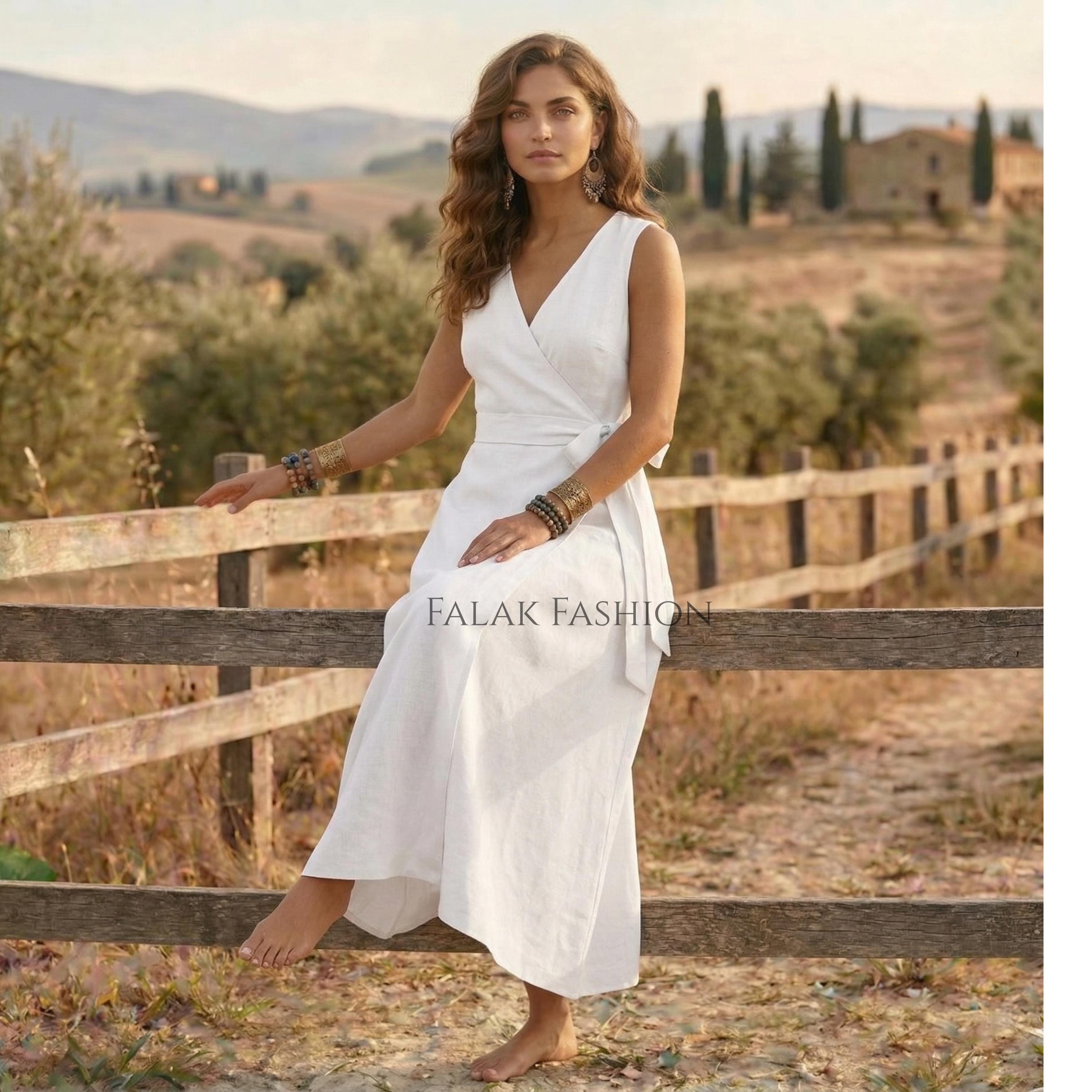 Elegant Linen Dress