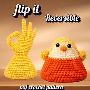 Flip the Bird Amigurumi Crochet Beginners Pattern, Silly finger Gestures Crochet Toy (PDF Download) image 12