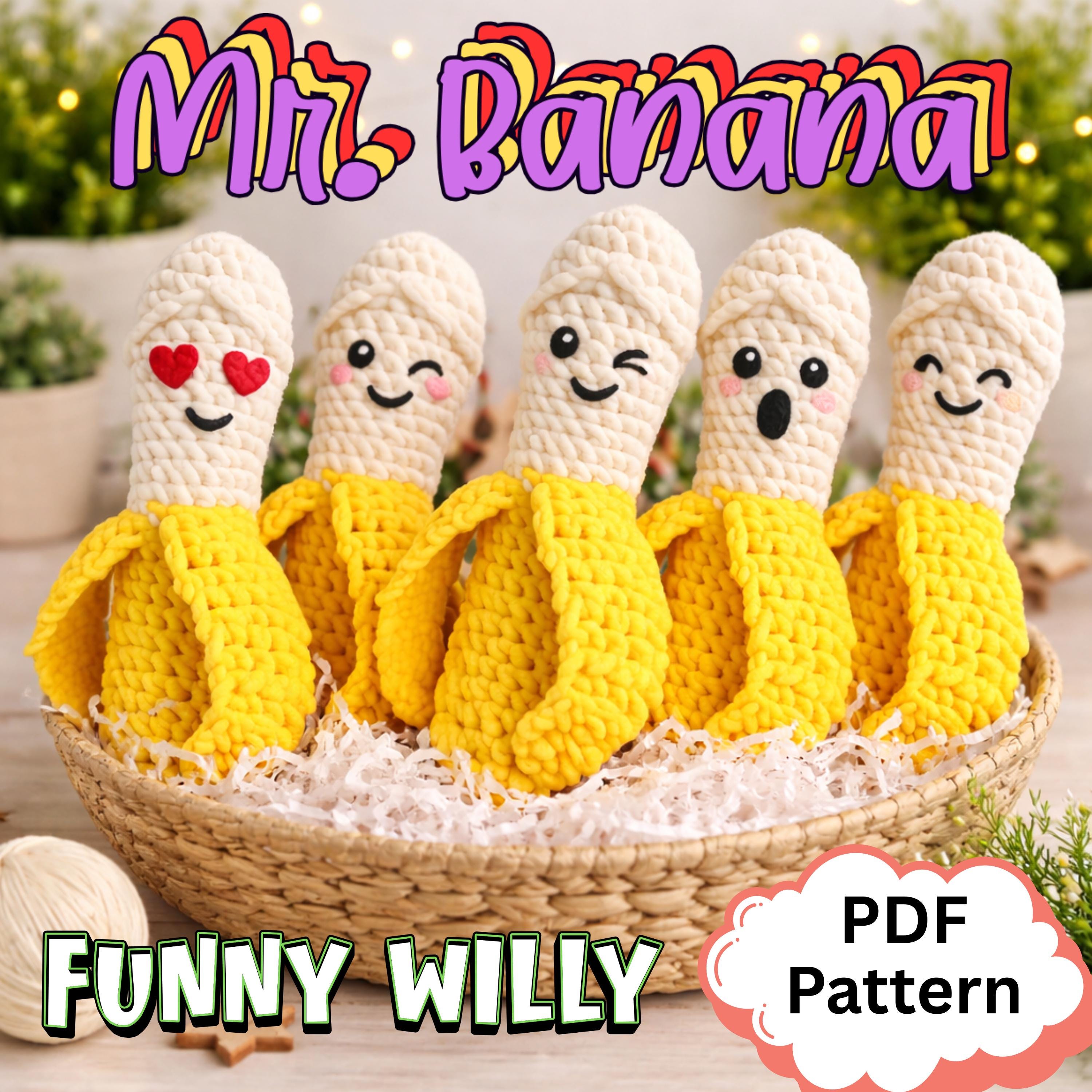30 Banana Crochet Patterns: Play Food, Amigurumi, Pouches, and More 32 Cheeky Banana Crochet Pattern