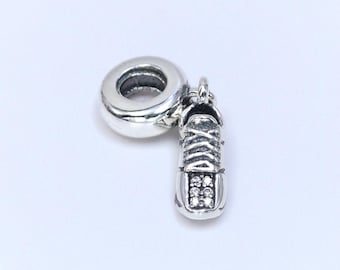pandora 'i love to run' running shoe dangle charm