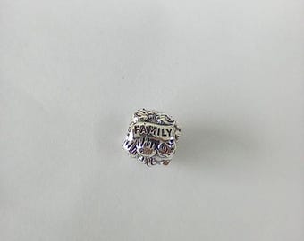 pandora Sterling Silber Charm Perle Liebe und Familie Geschenk Beutel