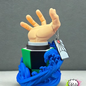 Anime Controller Holder: Water Breath Style, Gamer Desk Decor